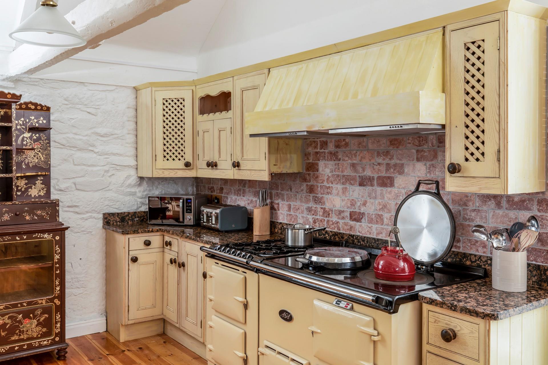 The double aga is a great addition to this characterful property.