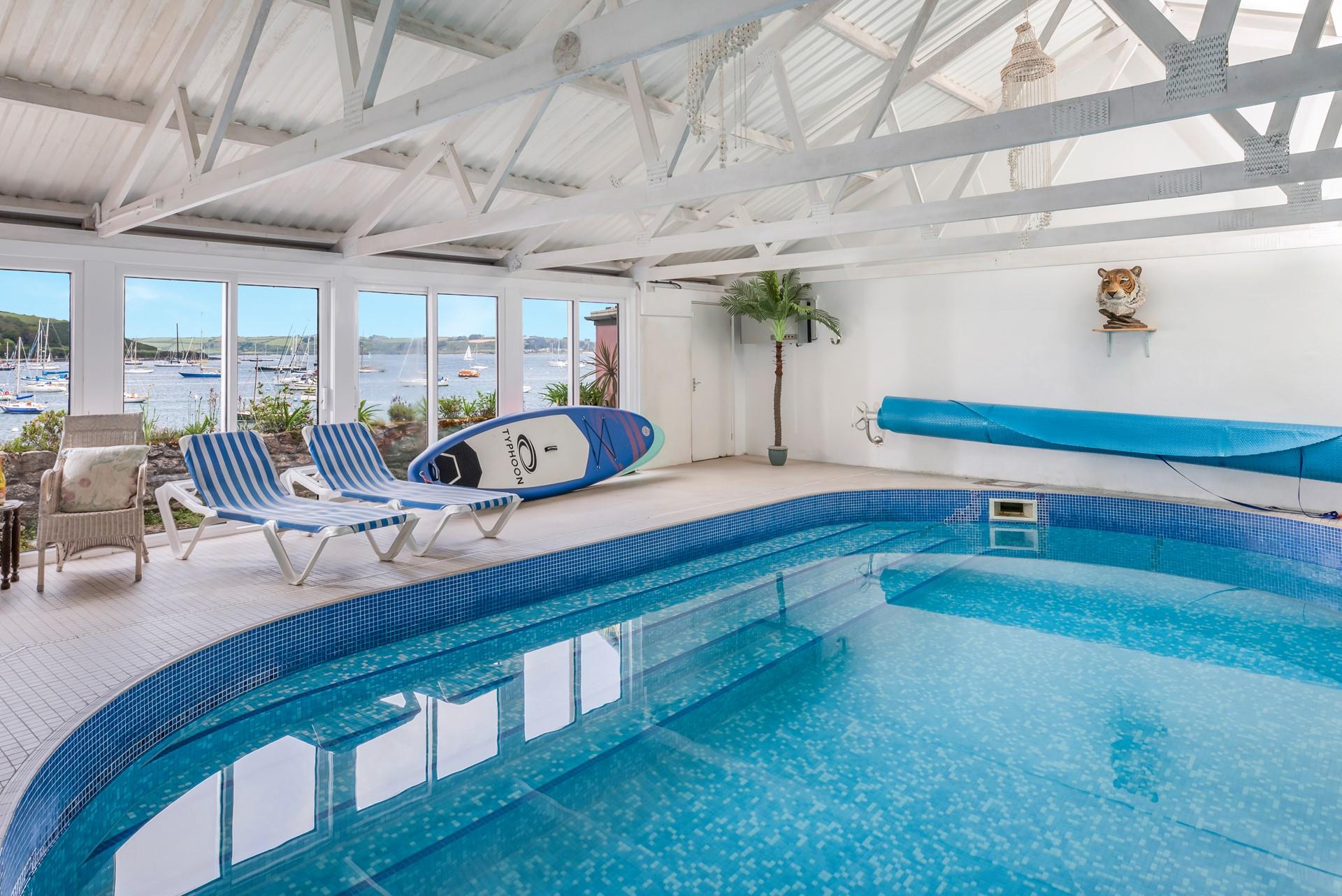 Laze in the deck chairs whilst the kids play in the pool!