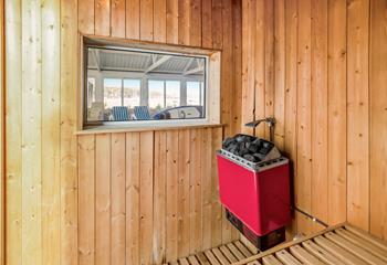 On wintery days the sauna and heated pool are perfect for family time!