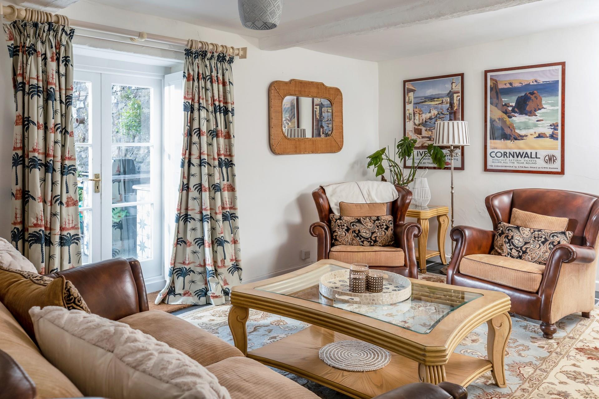 The annexe has an additional sitting room to relax away from the main house.