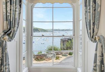 Fabulous harbour views can be enjoyed from the sitting room window.