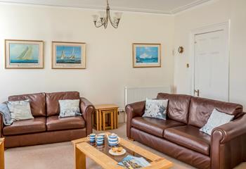 The comfortable sitting room offers time to relax and unwind.