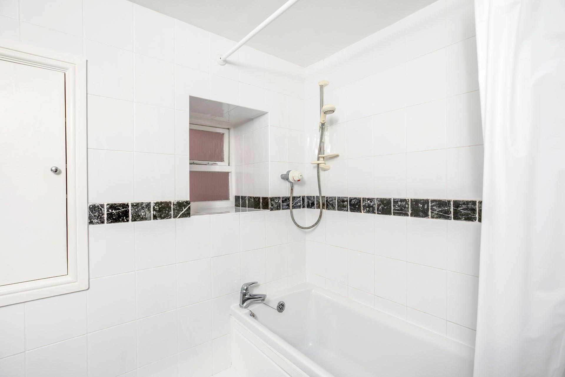 Get ready for the day in the family bathroom.