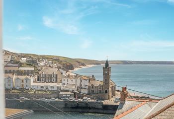 Enjoy the calm waters in the summer or watch the waves crash over the clock tower in winter.