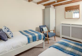 The twin room is ideal for children or adults.