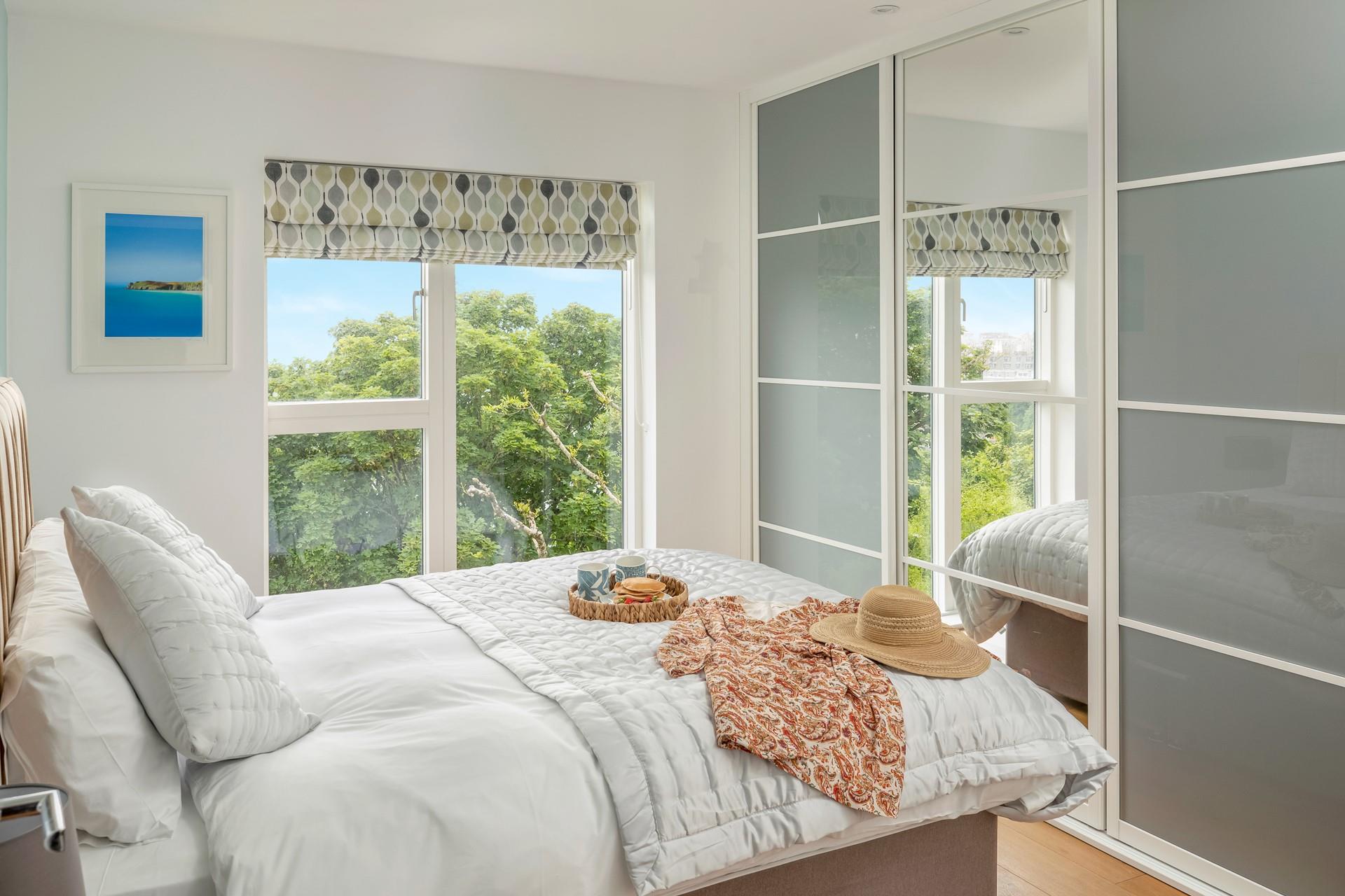 The double bedroom is a relaxing sanctuary.