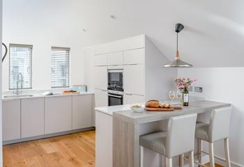 The kitchen space allows you to spend together whilst cooking. 