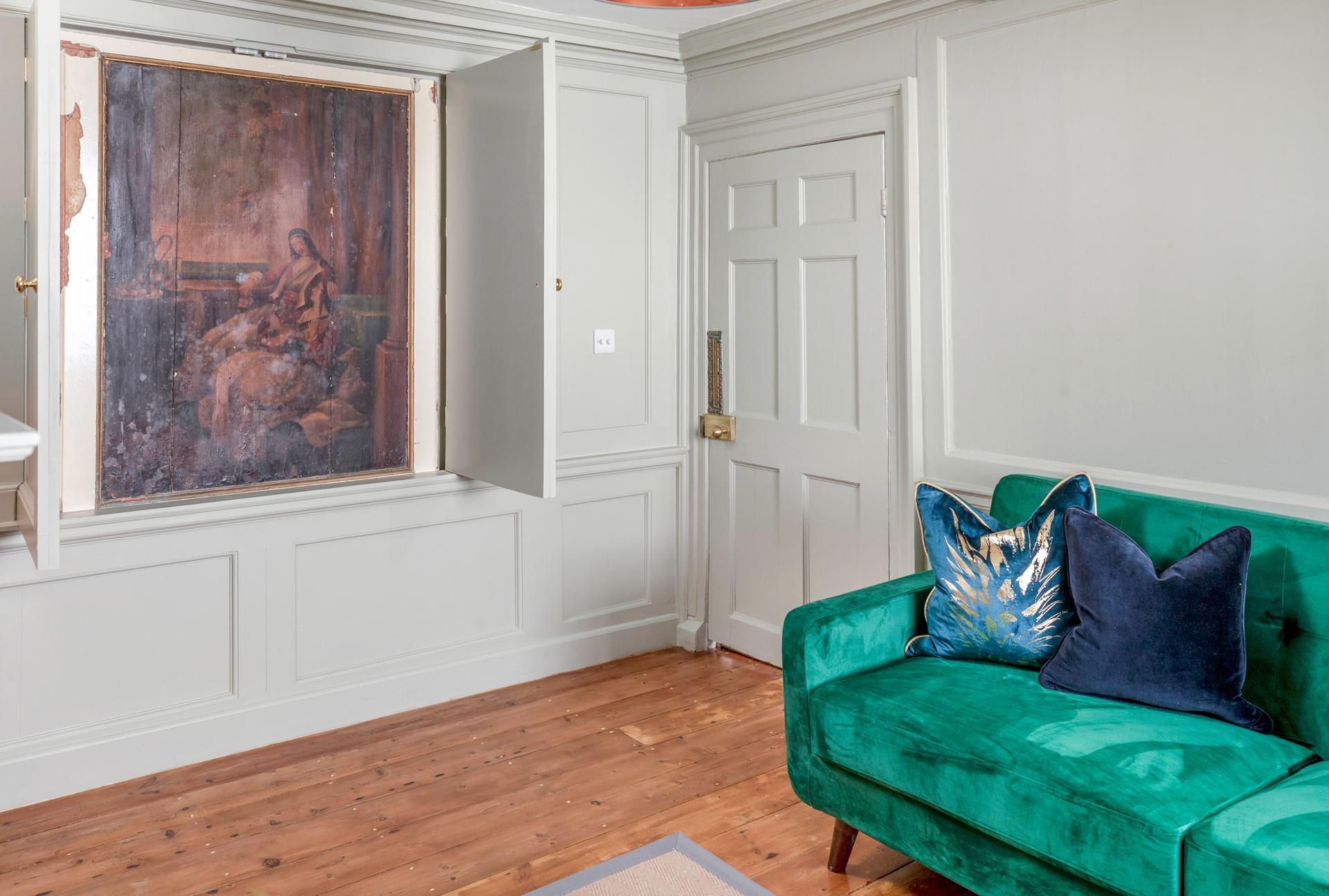 Original artwork remains on show as a quirky added feature.