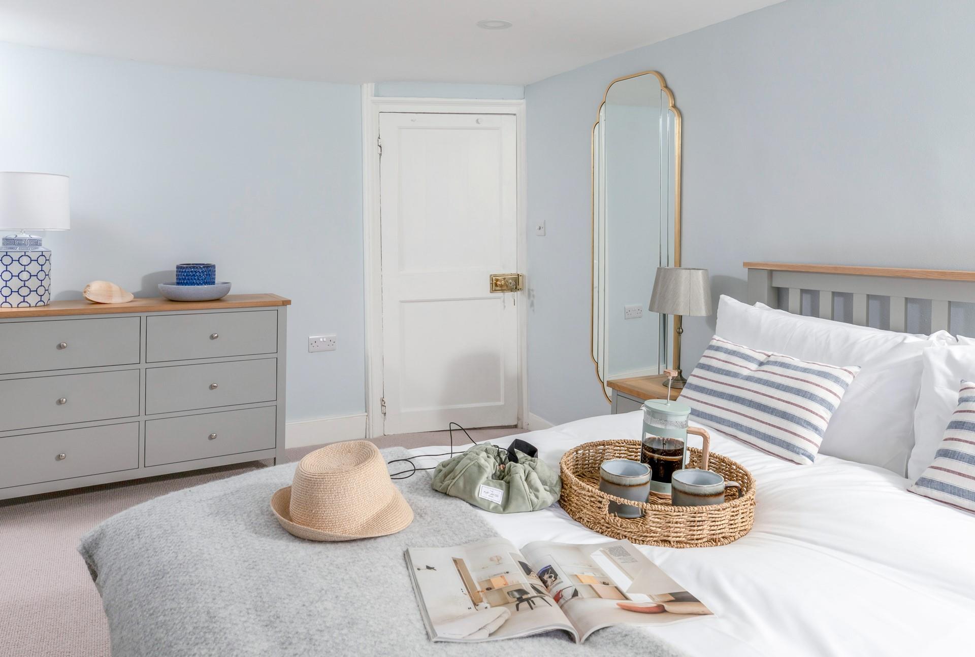 Sip a fresh coffee to start the day.