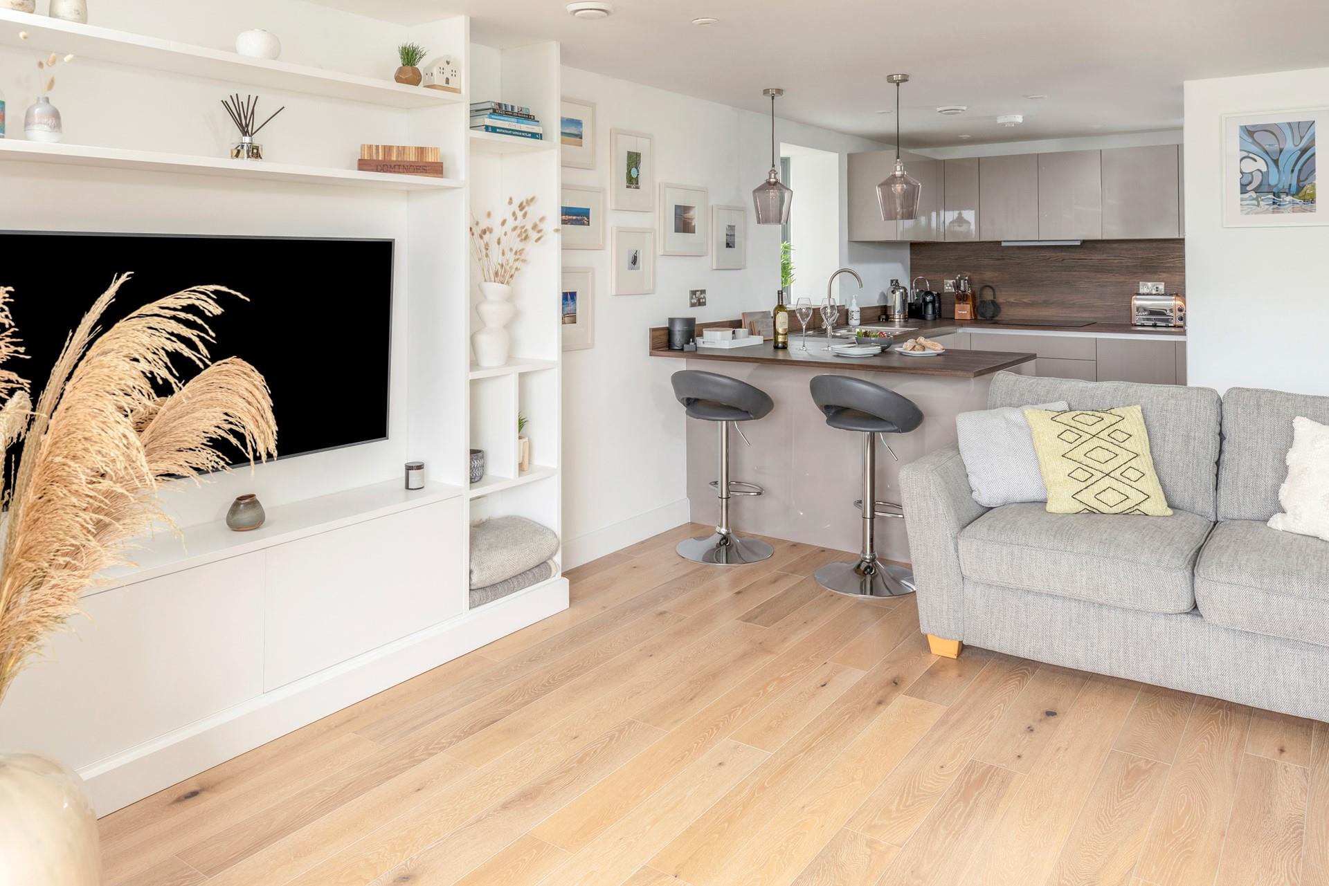 Cosy up in the sitting room after days exploring the coast path.