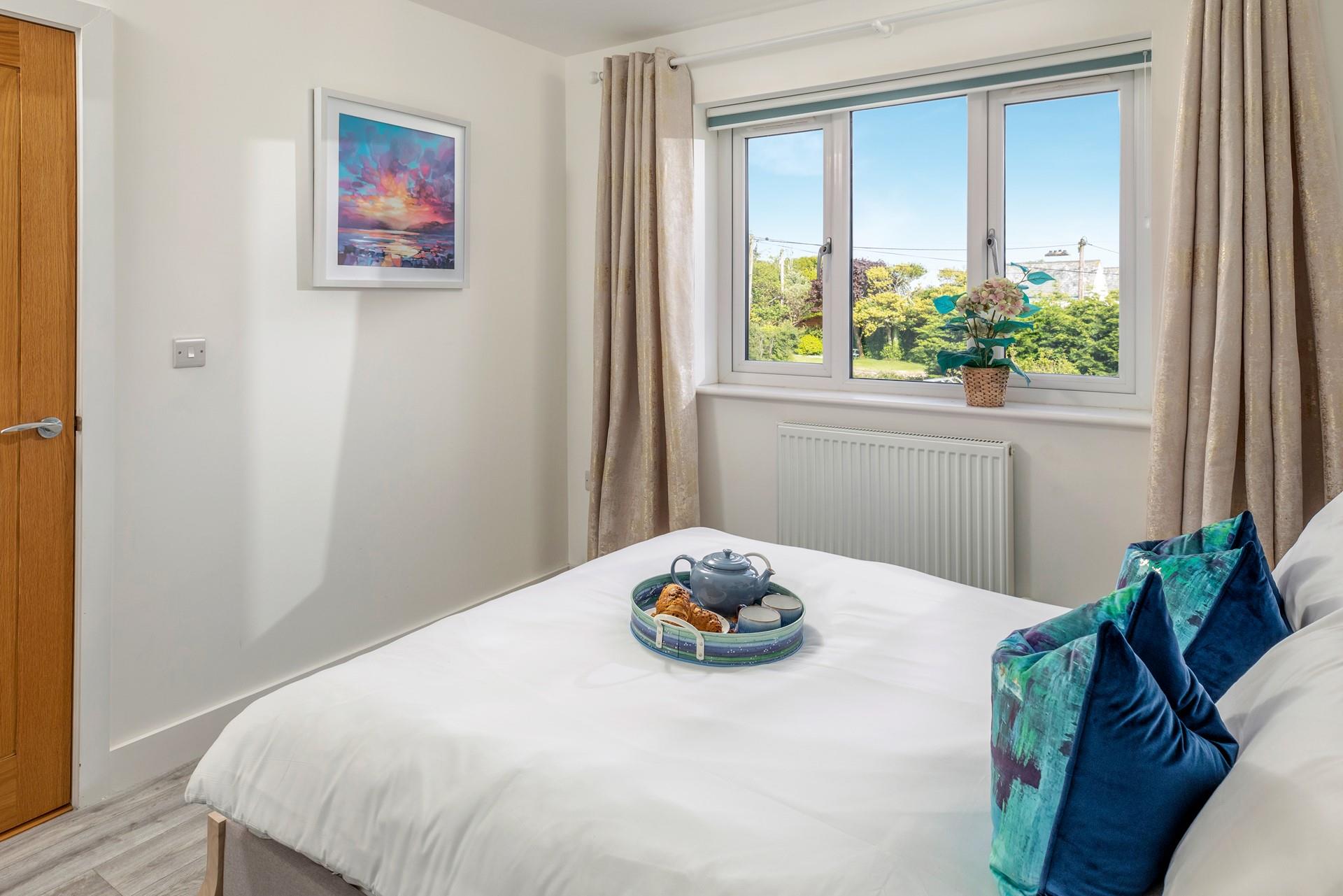 Sip a fresh brew after a relaxing night's sleep.