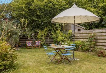 Take your favourite beverage into the garden to sip in the sunshine.