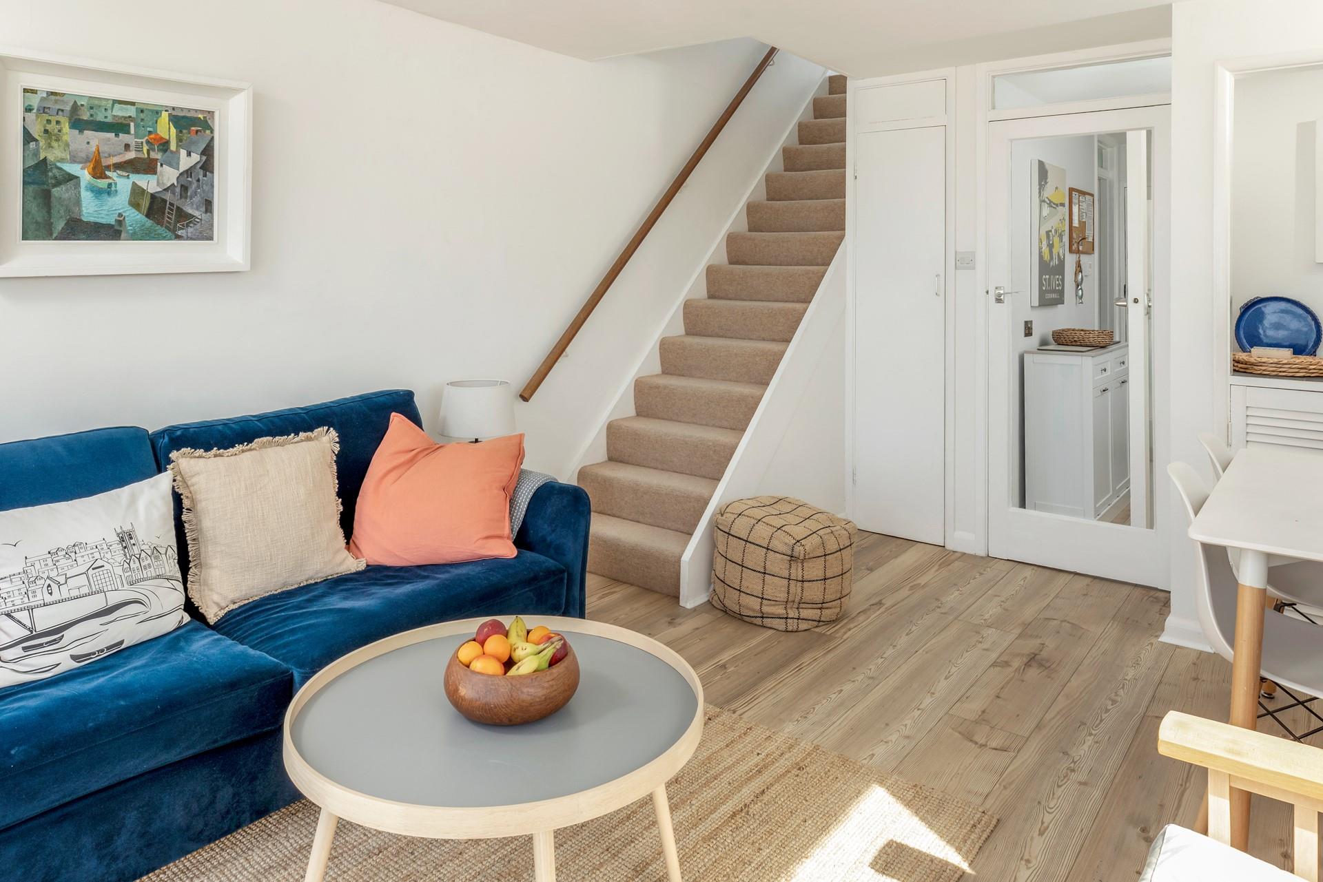 The sitting room allows for a space to relax with loved ones.