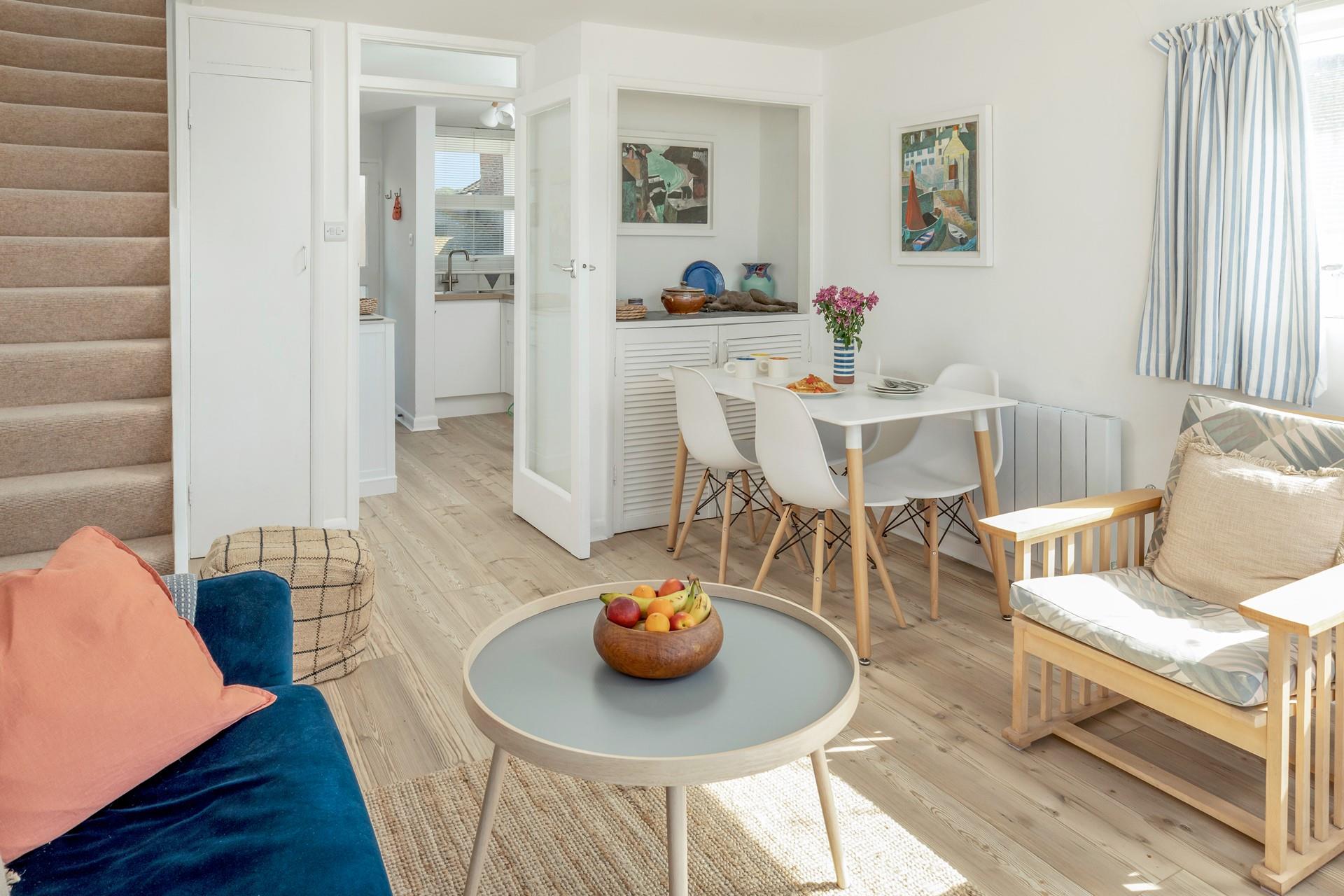 The comfortable living area offers the perfect base to relax.