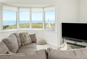 Relax on the plush sofas after a day exploring beautiful Bude.