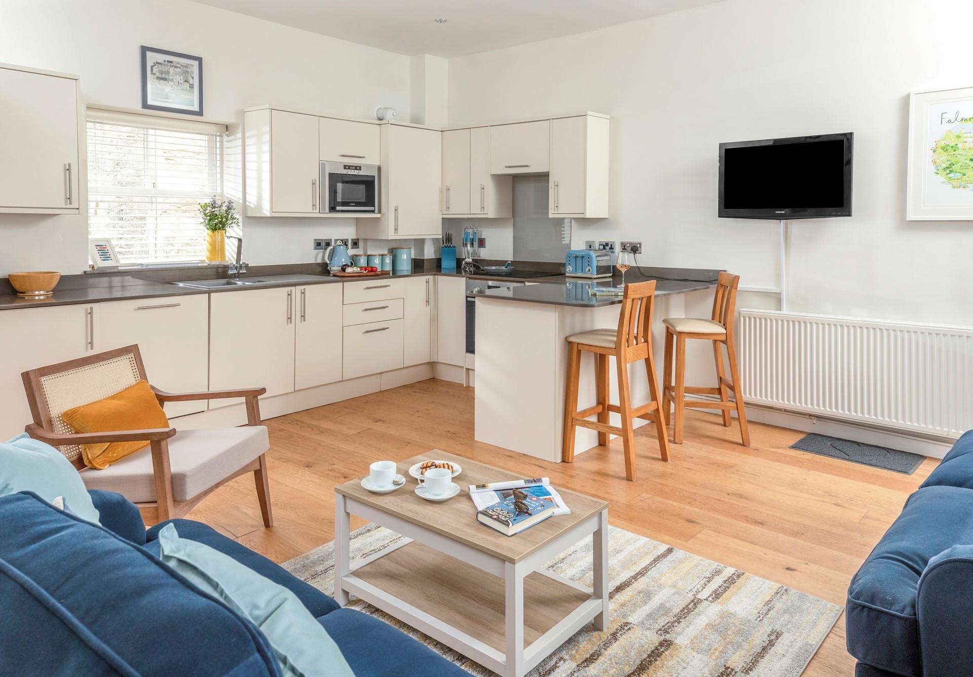 Enjoy a cuppa after a morning walk around Falmouth.