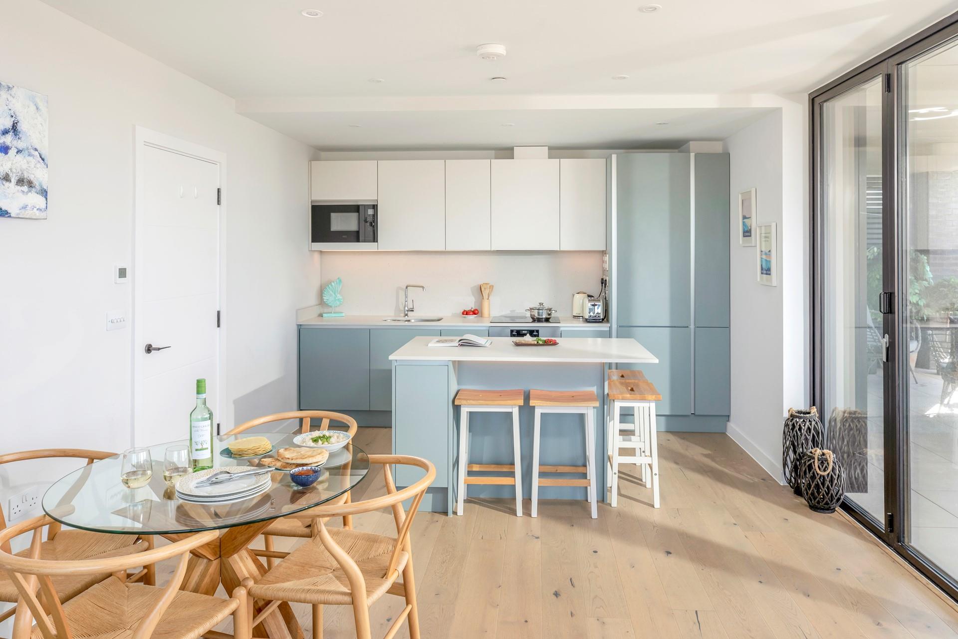 Open plan living is ideal for spending time together as a family.