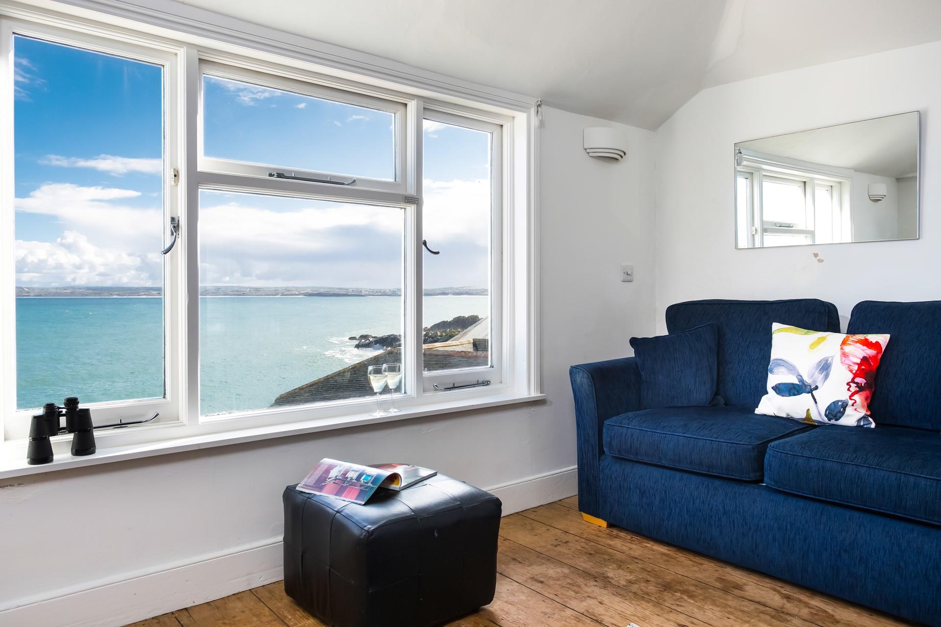 Driftwood Heights offers stunning views across St Ives Bay.