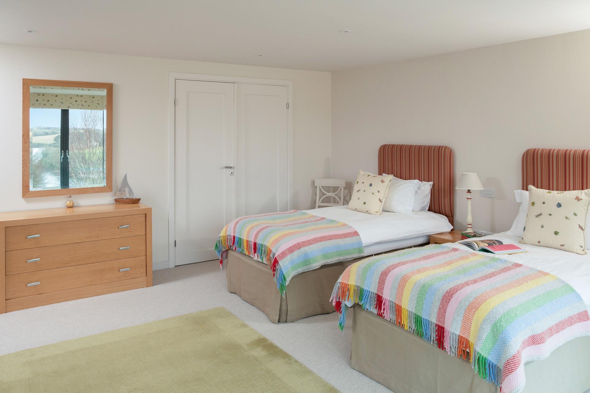 The bedrooms are bright and colourful.