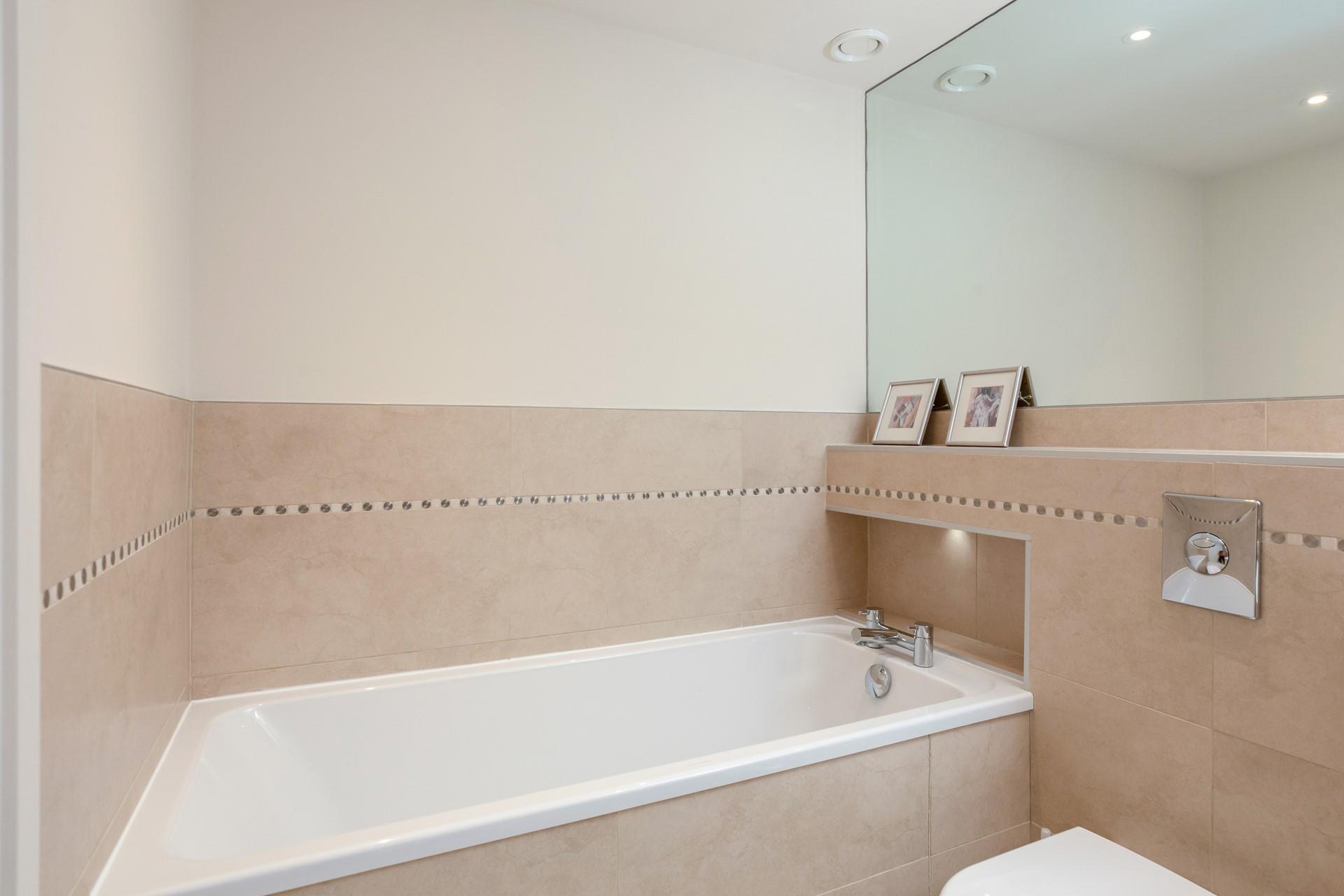 Relax and unwind in a bubble bath.