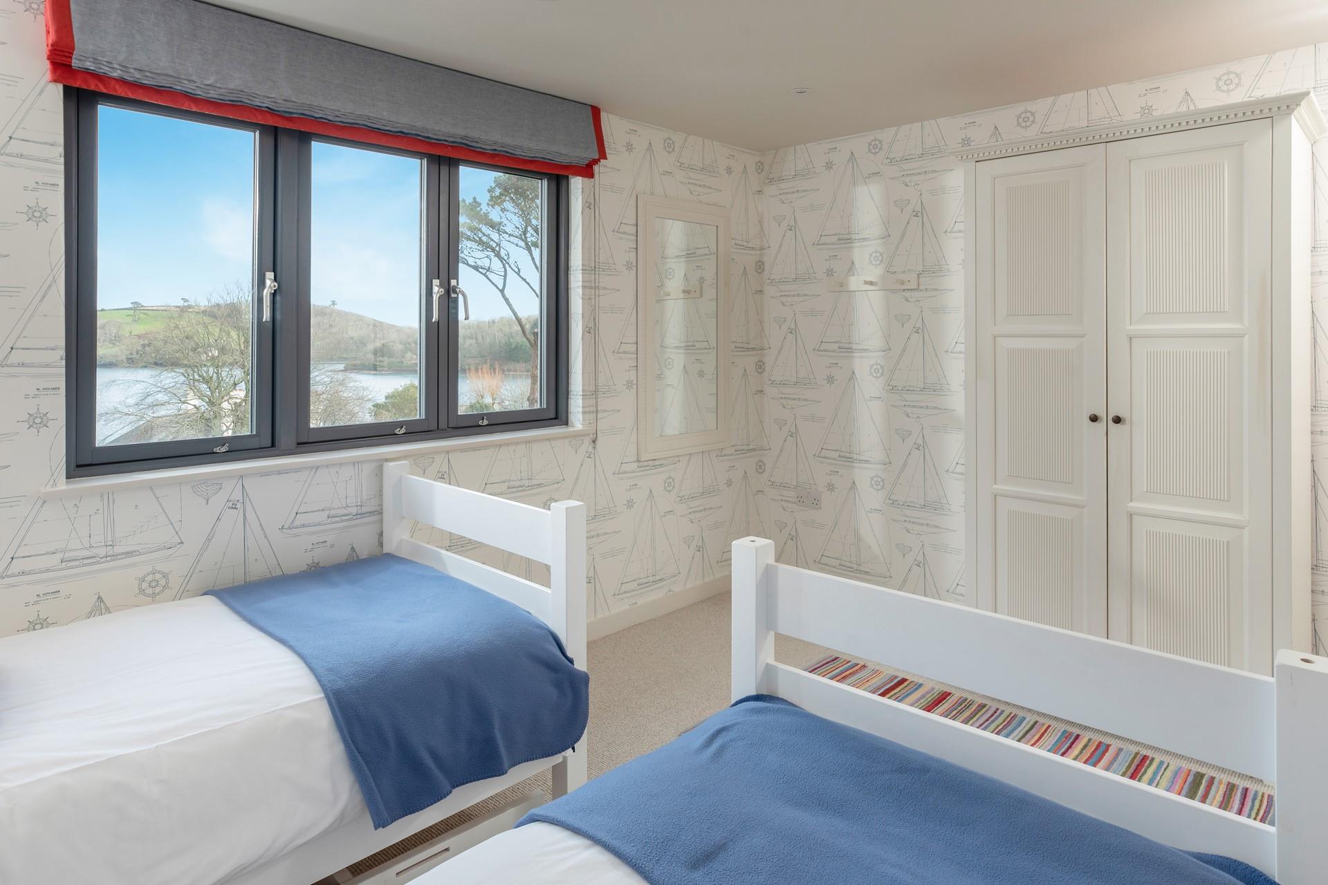 Tuck the little ones into the comfy twin beds.