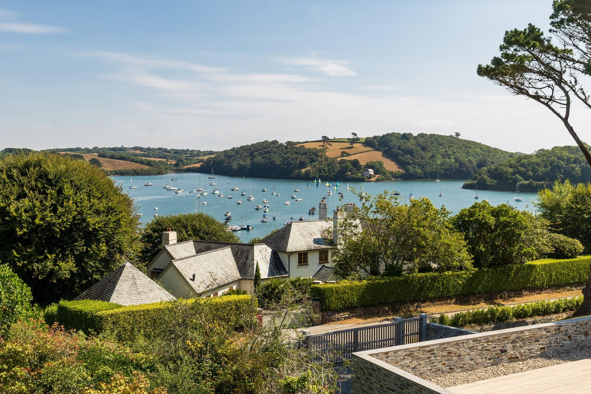 Enjoy both coastal and countryside views from the front terrace.