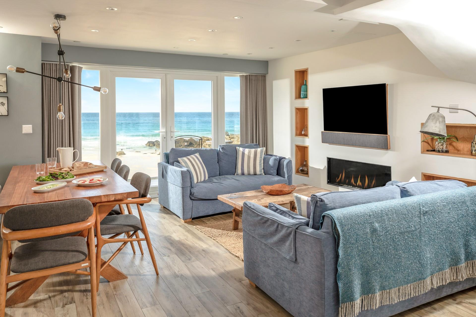 Beautiful interiors and stunning views await at Blue Waters!