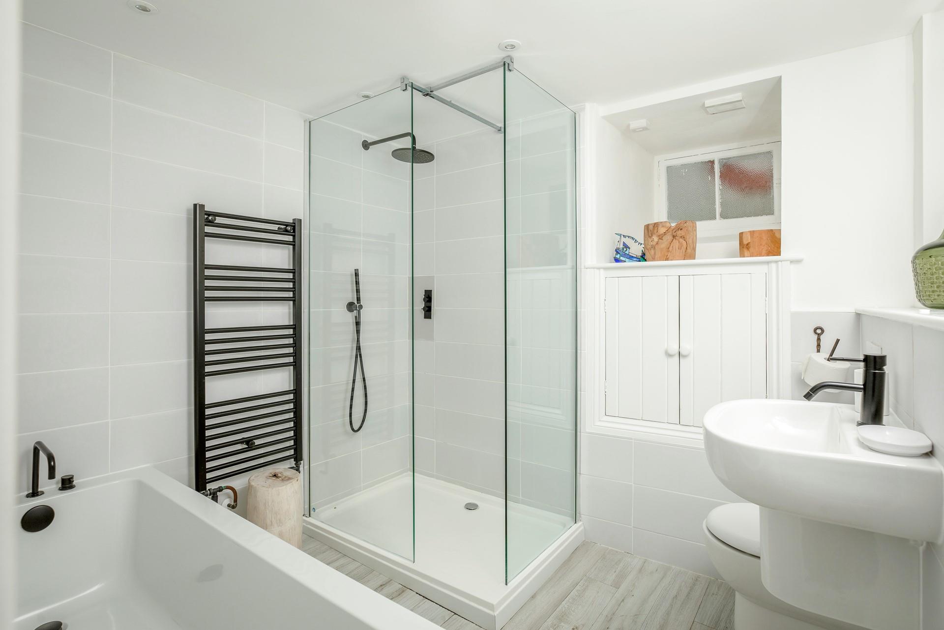 Start the day with an invigorating shower.