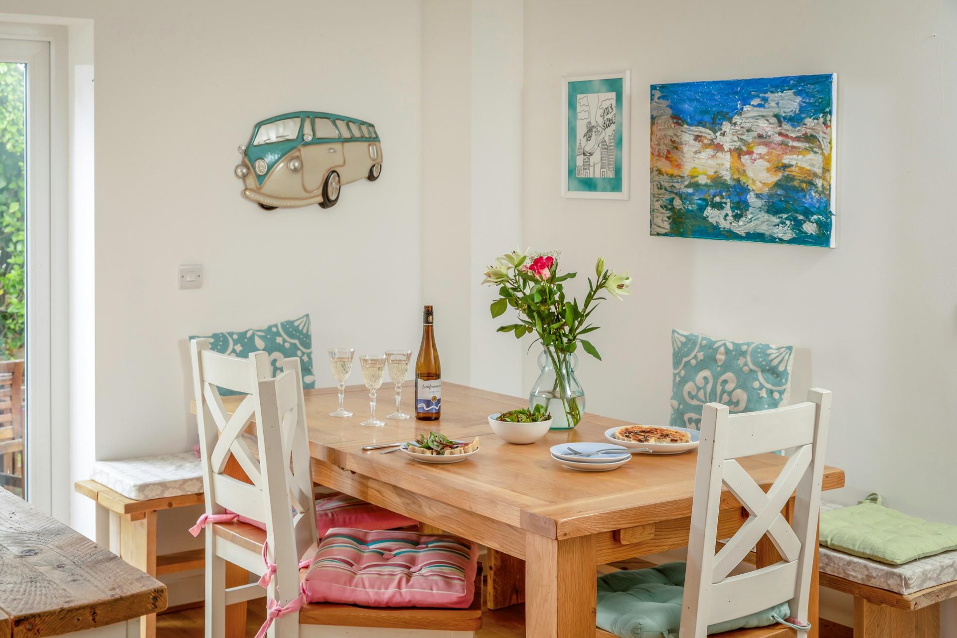 Pour yourself a drink to enjoy over dinner.