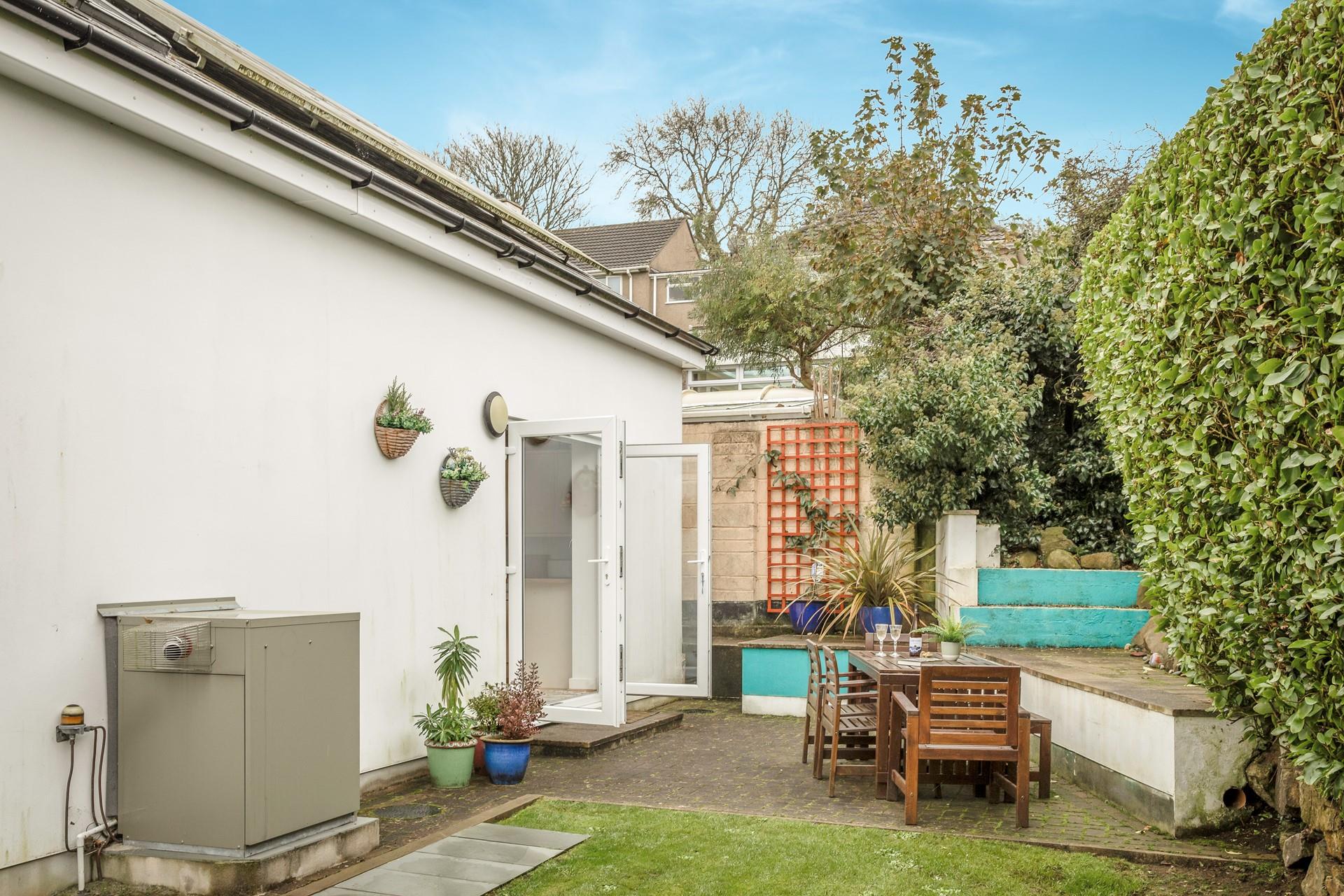 Head out to the garden to enjoy the sun.