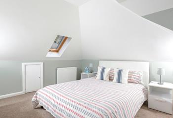 After a busy day of exploring, the spacious king size welcomes you back for a peaceful slumber!