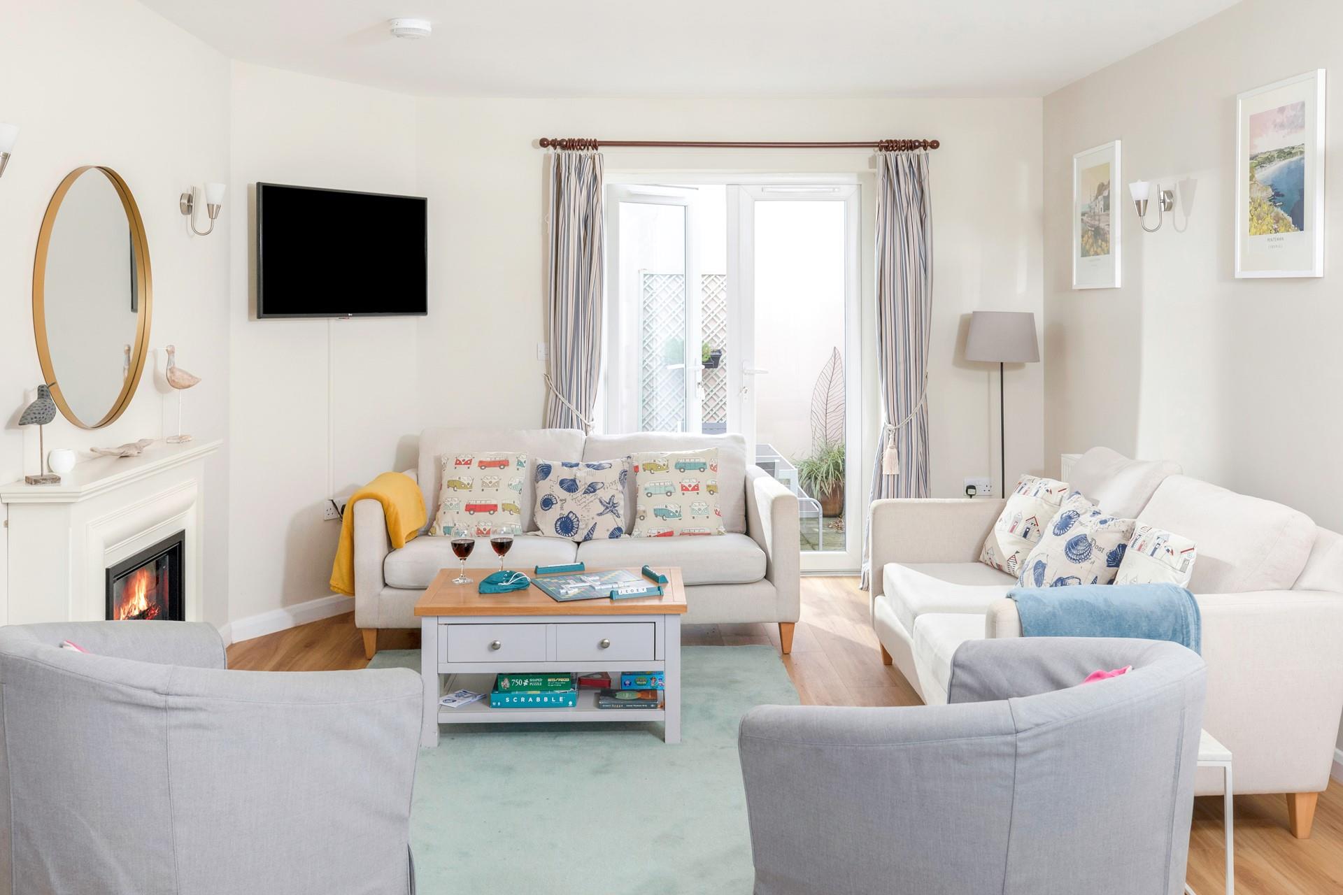 After a day of exploring the coastal path, relax and unwind in the sitting room.