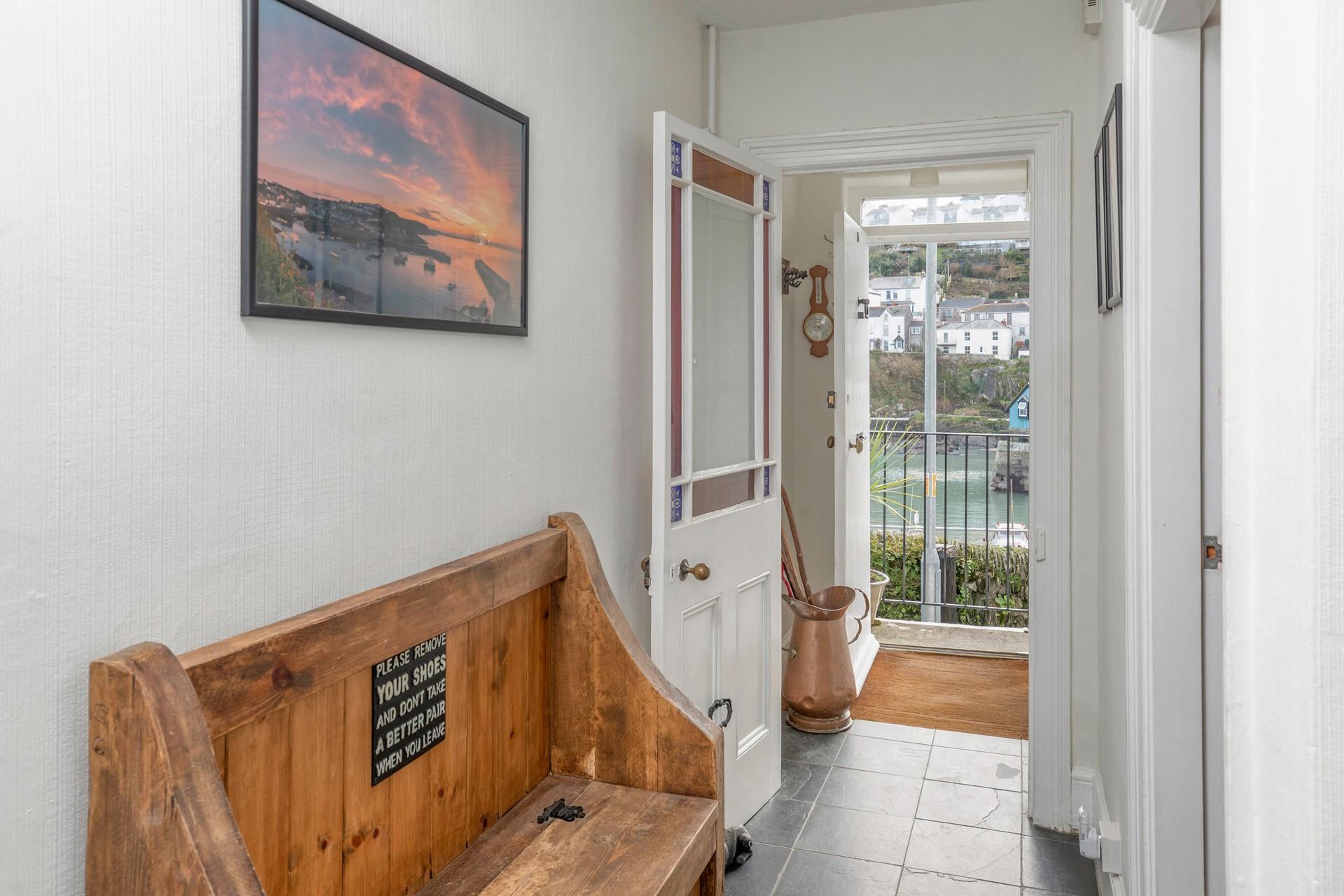 Step out the door onto the harbour front.