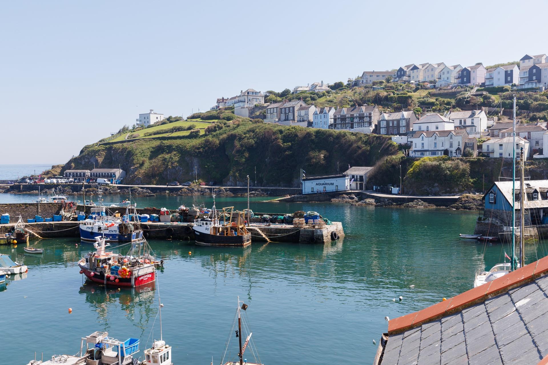 The working harbour is home to an array of waterside eateries, serving up the catch of the day!