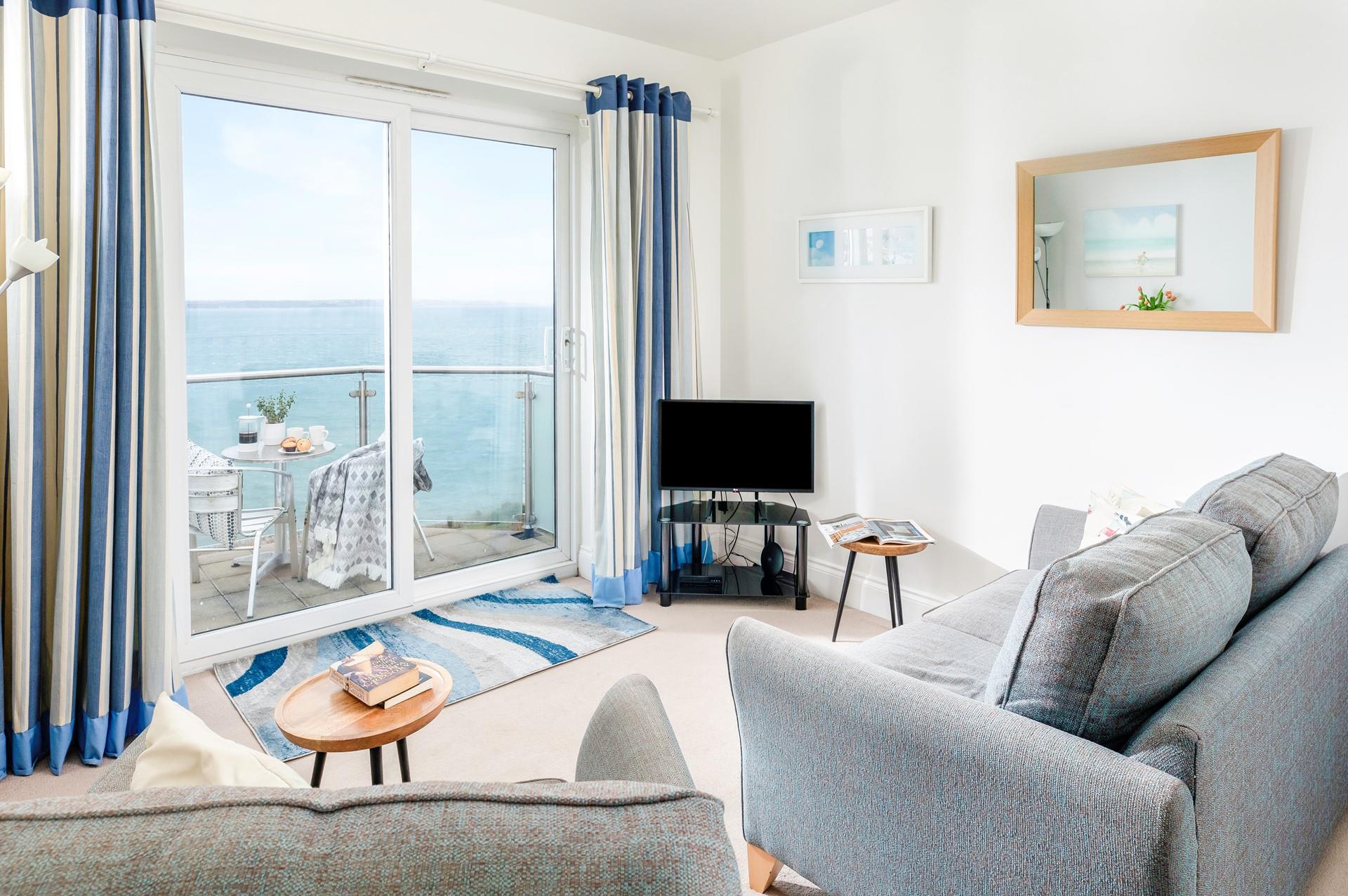 Curl up and enjoy the far-reaching ocean vista.