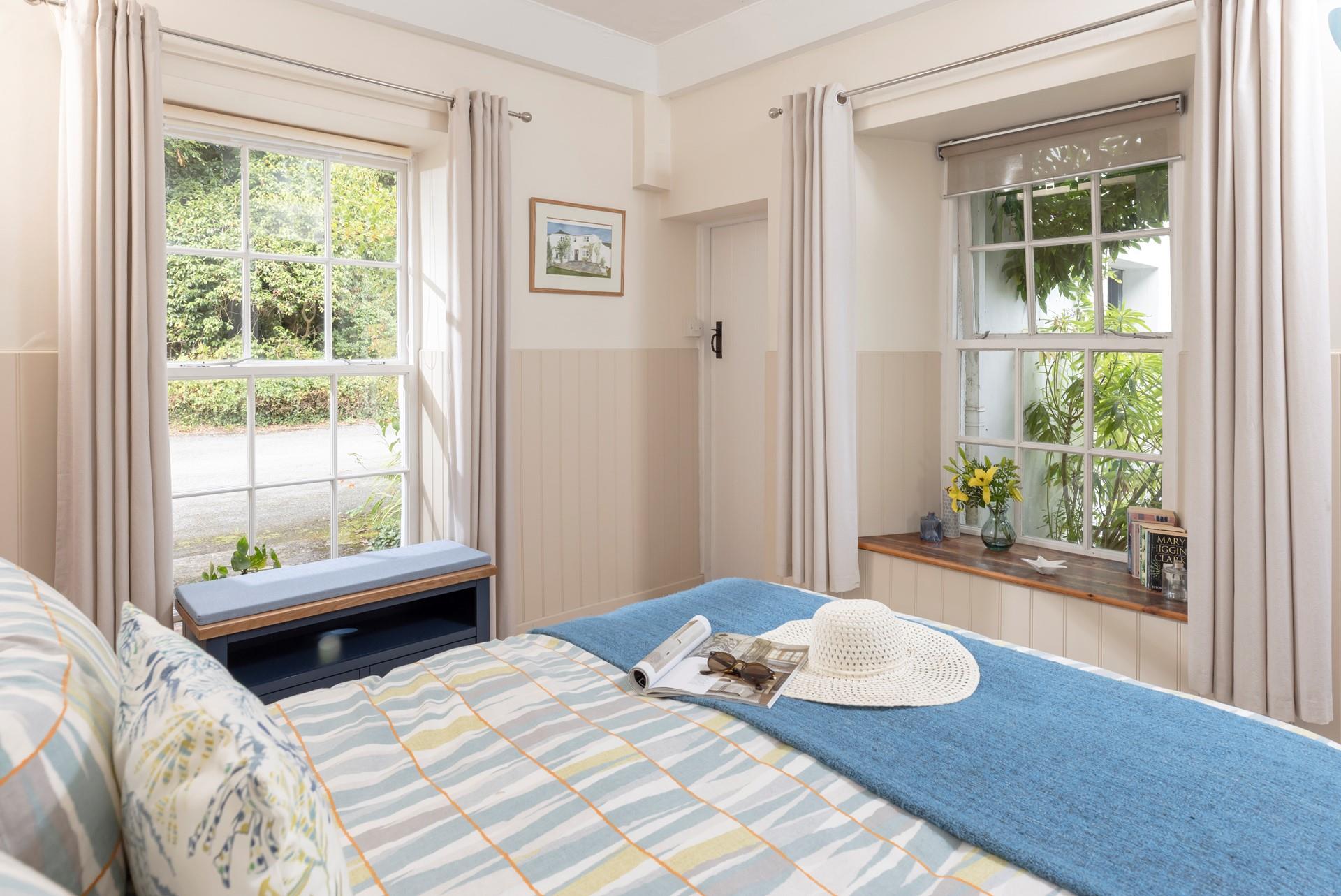 There's plenty of storage and a handy dressing table. 