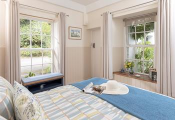 There's plenty of storage and a handy dressing table. 