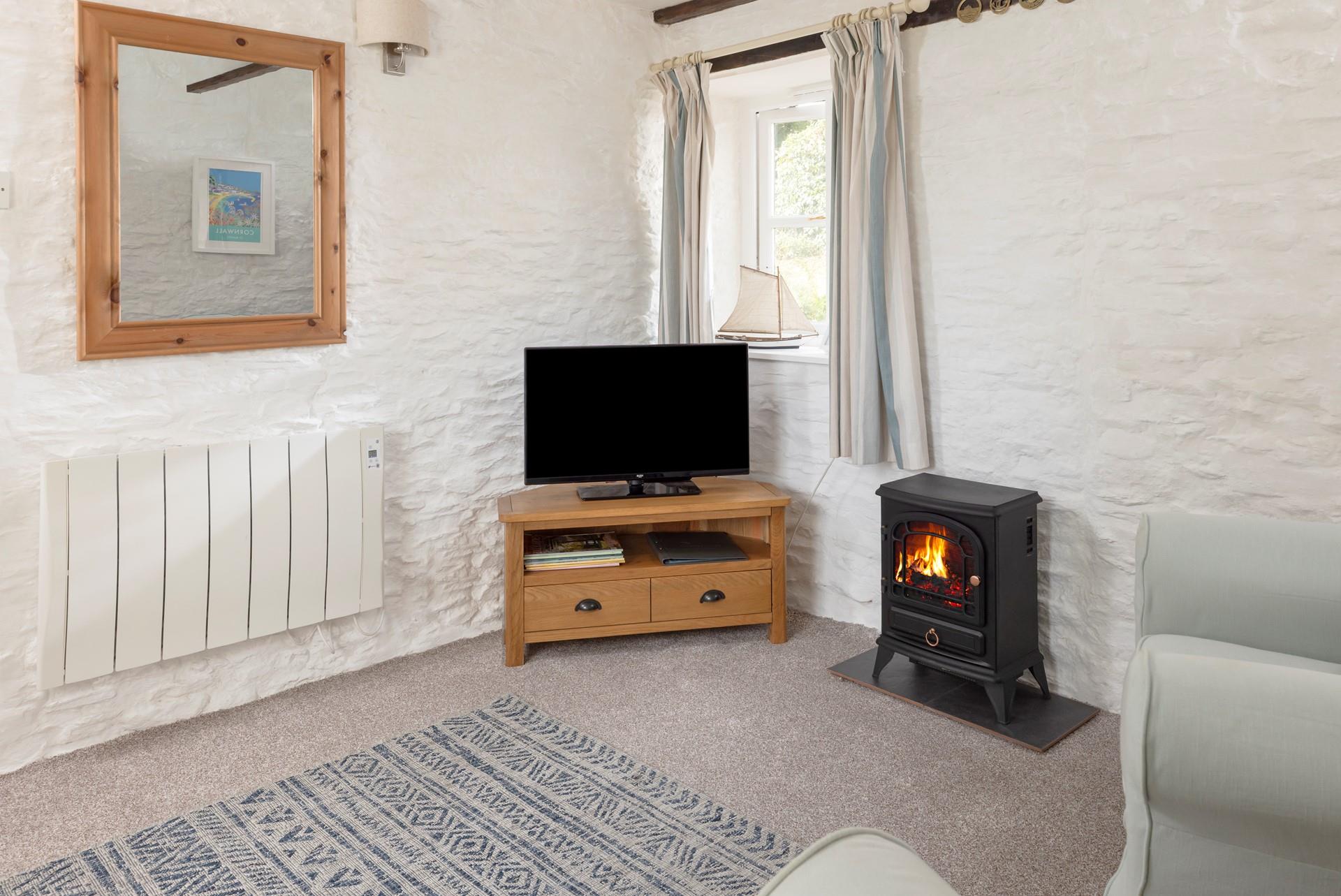 Curl up with a good book under the classic beams.