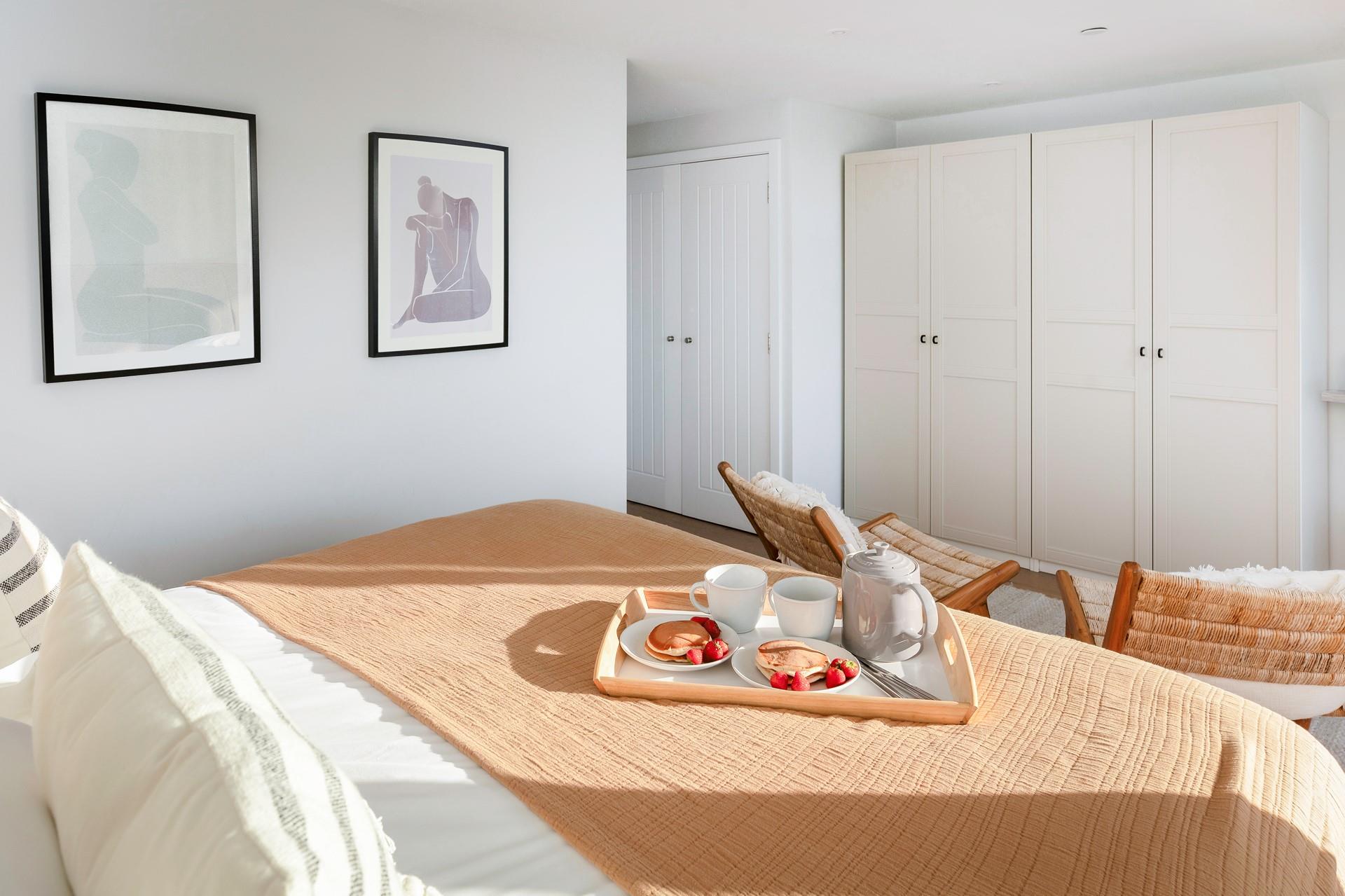 Tuck into pancakes to start the day!