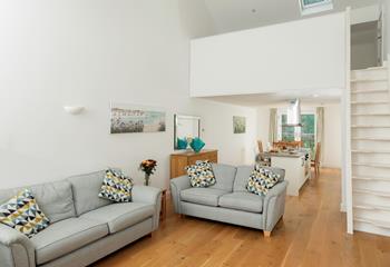 The open plan living space is ideal for spending quality time together.