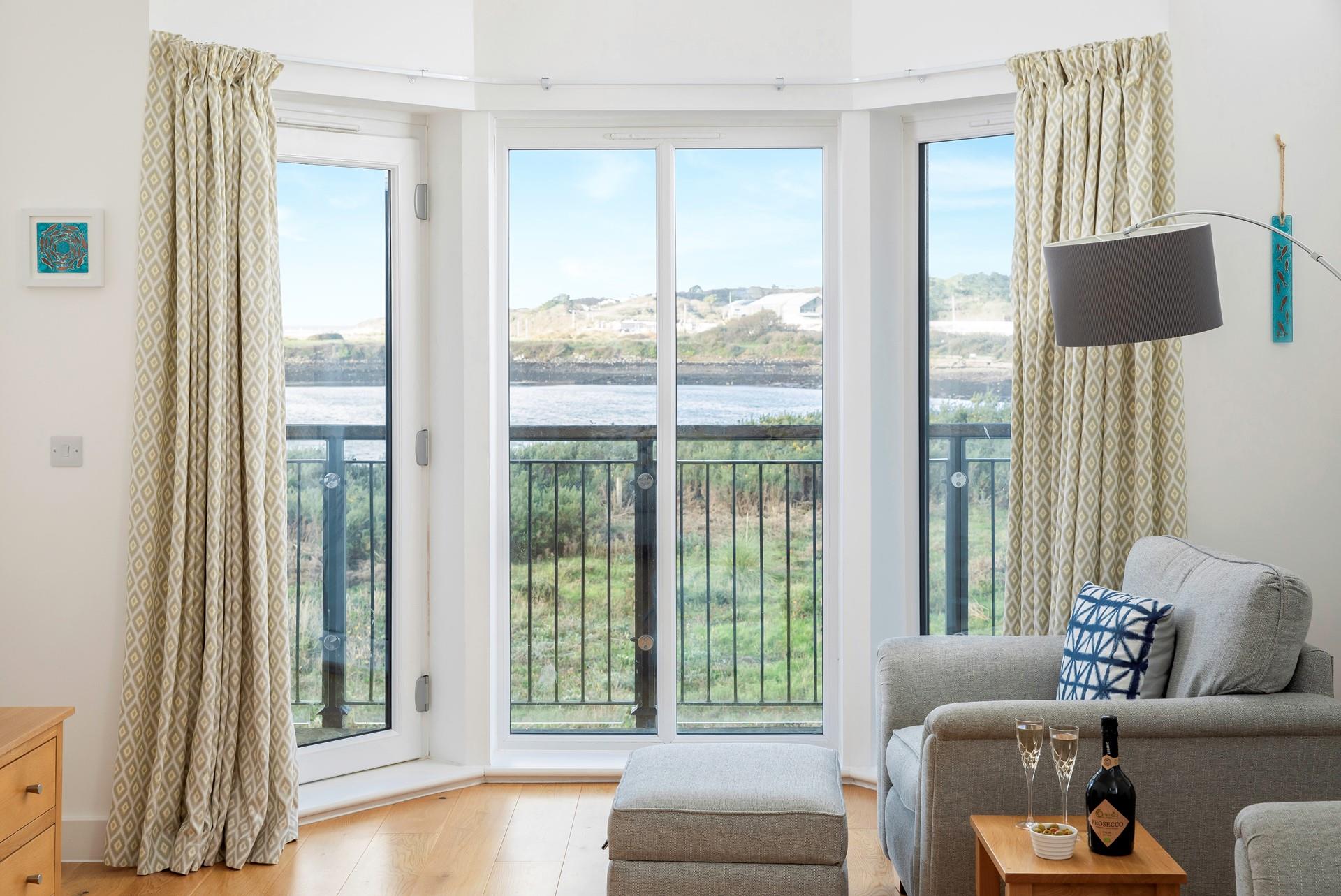 Put your feet up on the sofa and enjoy the view.