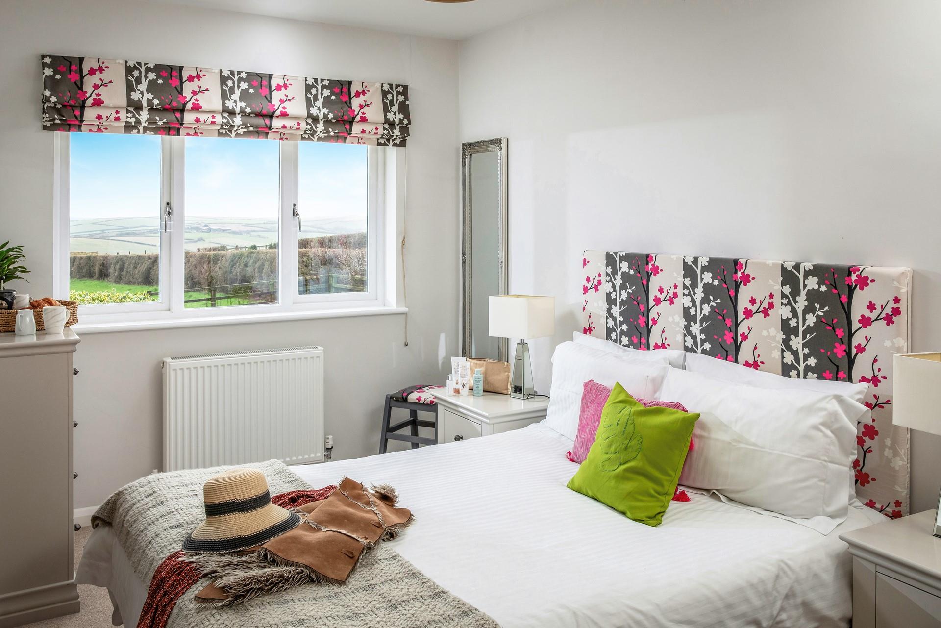 Wake up and open the blind to peaceful countryside views.