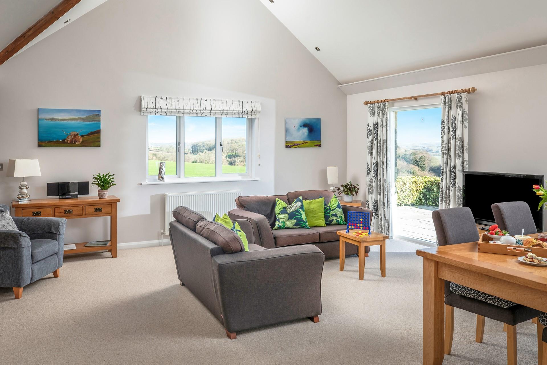 Valley View is surrounded by countryside views.