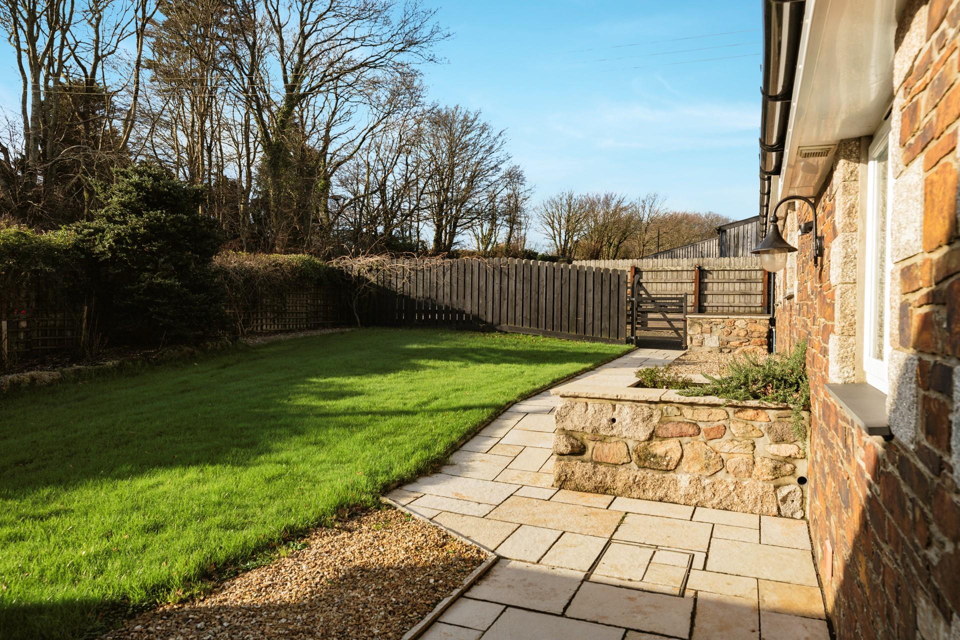 Soak up the morning sun in the garden.