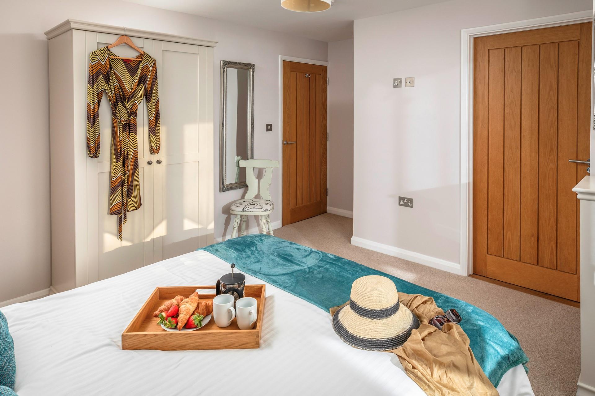 Sip a morning coffee to start the day.