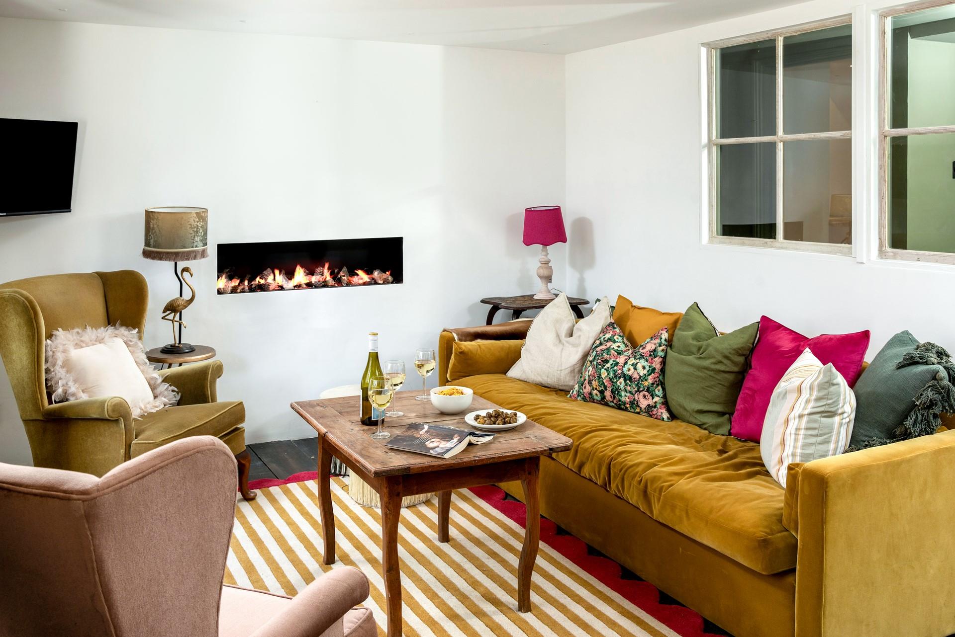 Cosy up in front of the fire after a day spent exploring Penzance.