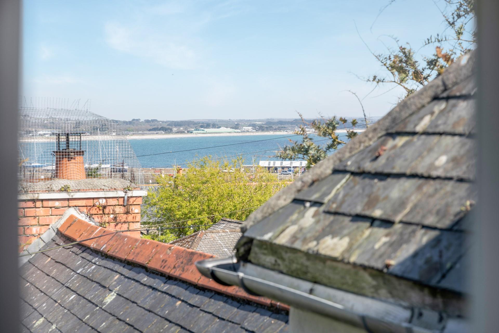 Gaze out at the sea views across the rooftops.