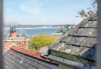 Gaze out at the sea views across the rooftops.