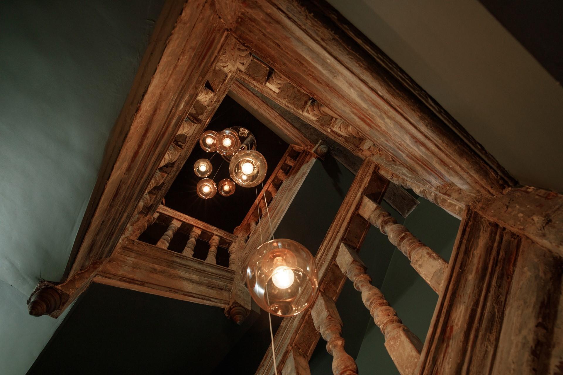 Look up and you can see how this house got its name!