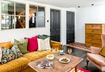 Sink into the velvet sofa after a day of discovering hidden Cornish gems.